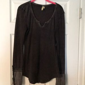 Free People Henley. Like new. Size large